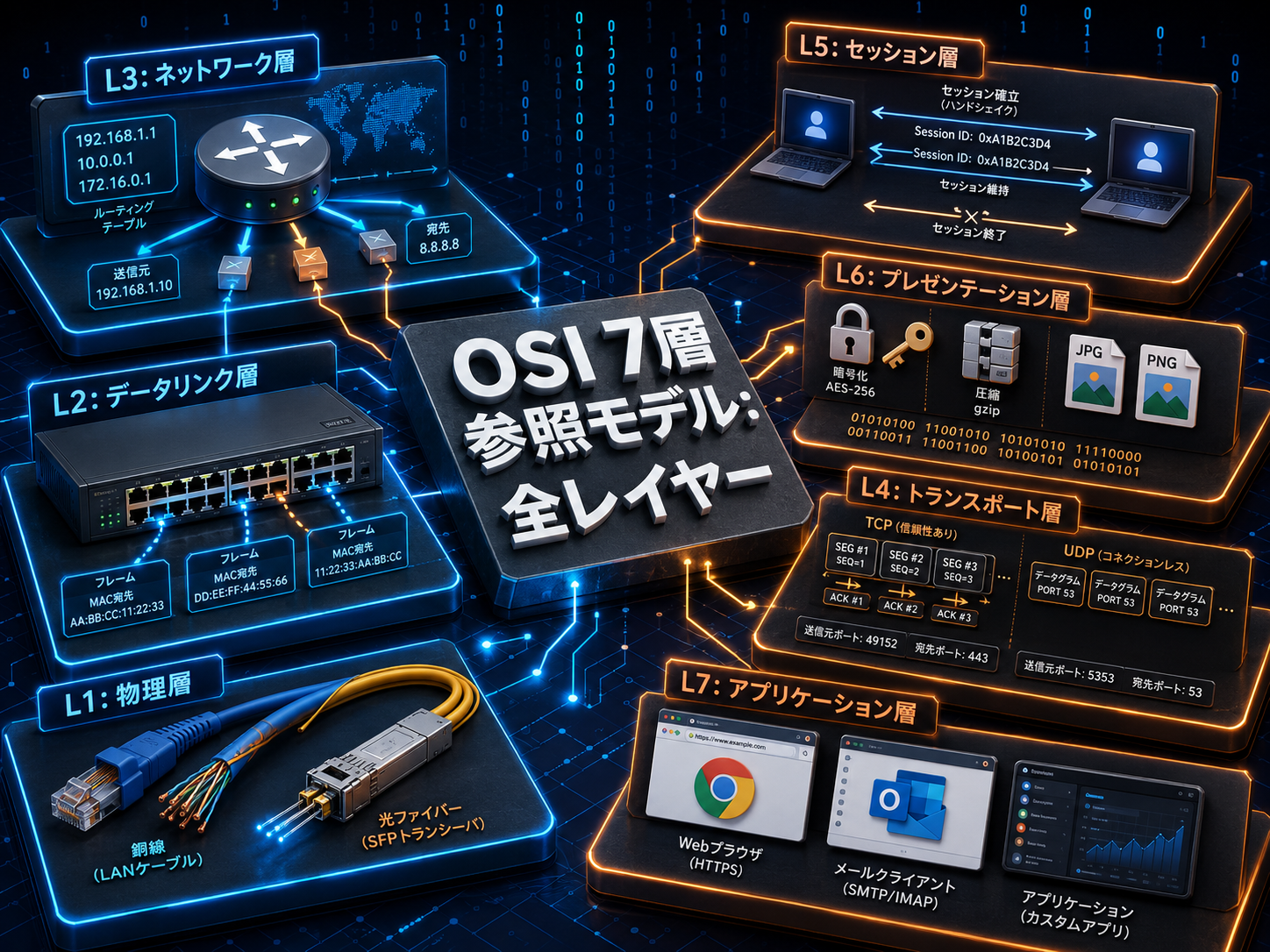 OSI参照モデル 完全解説【ネットワークスペシャリスト試験対策】